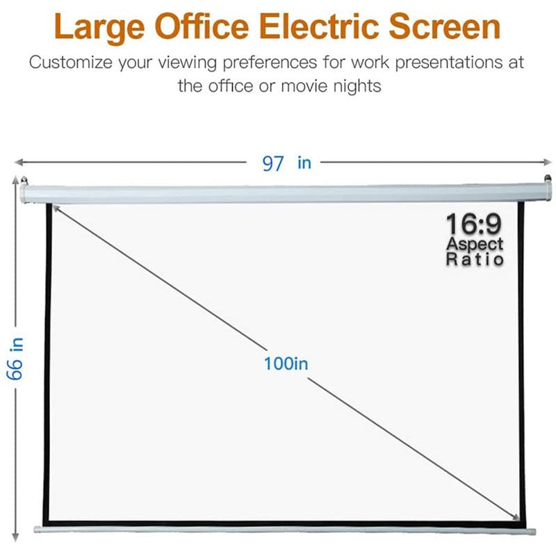 SMQ Electric Projector Screen with RF (100 SMQ Electric Projector Screen with RF (100